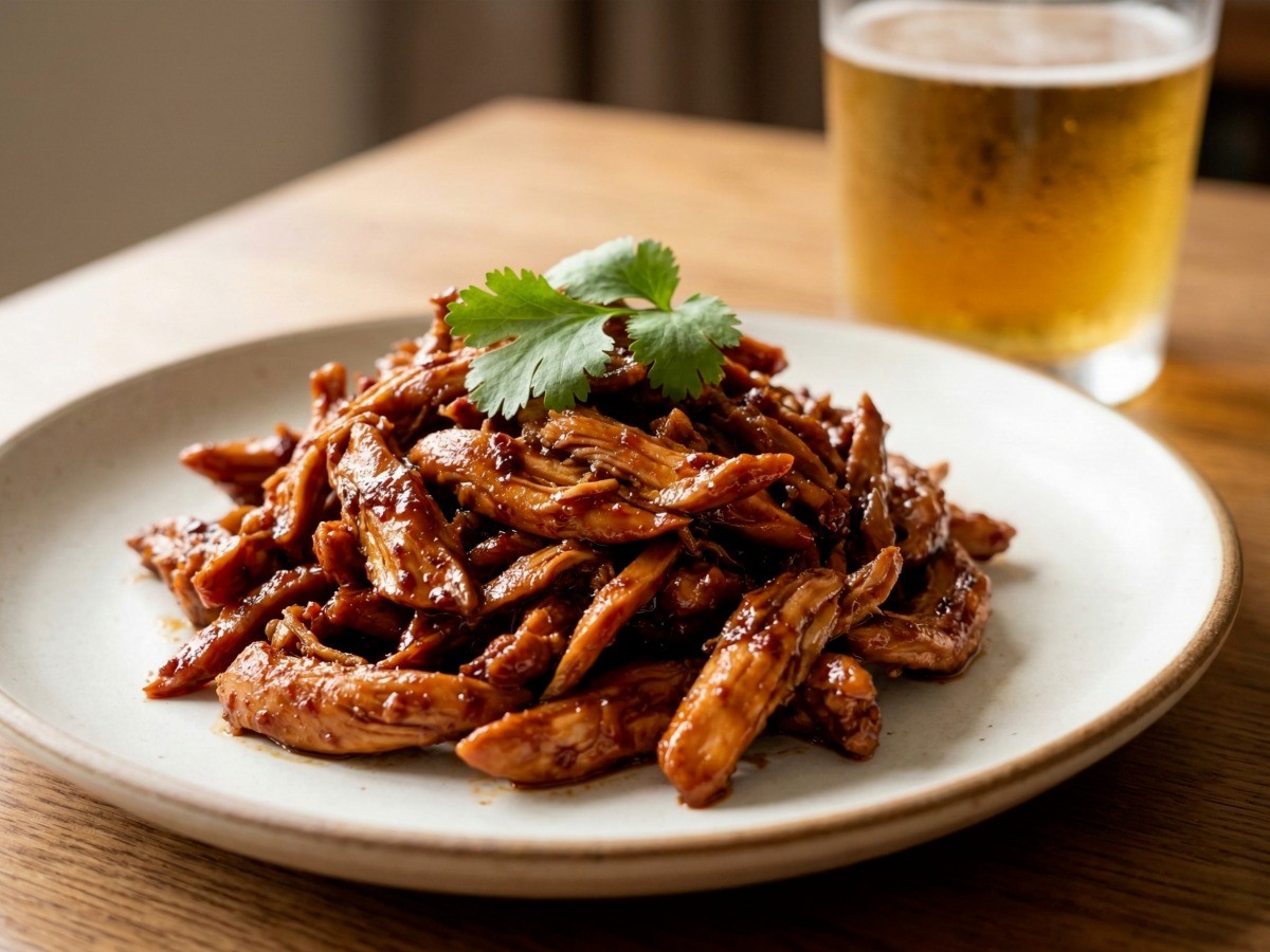 흑백요리사 정지선 셰프의 마라 기스 요리 완성 사진 - 매콤한 닭가슴살 혼술 안주