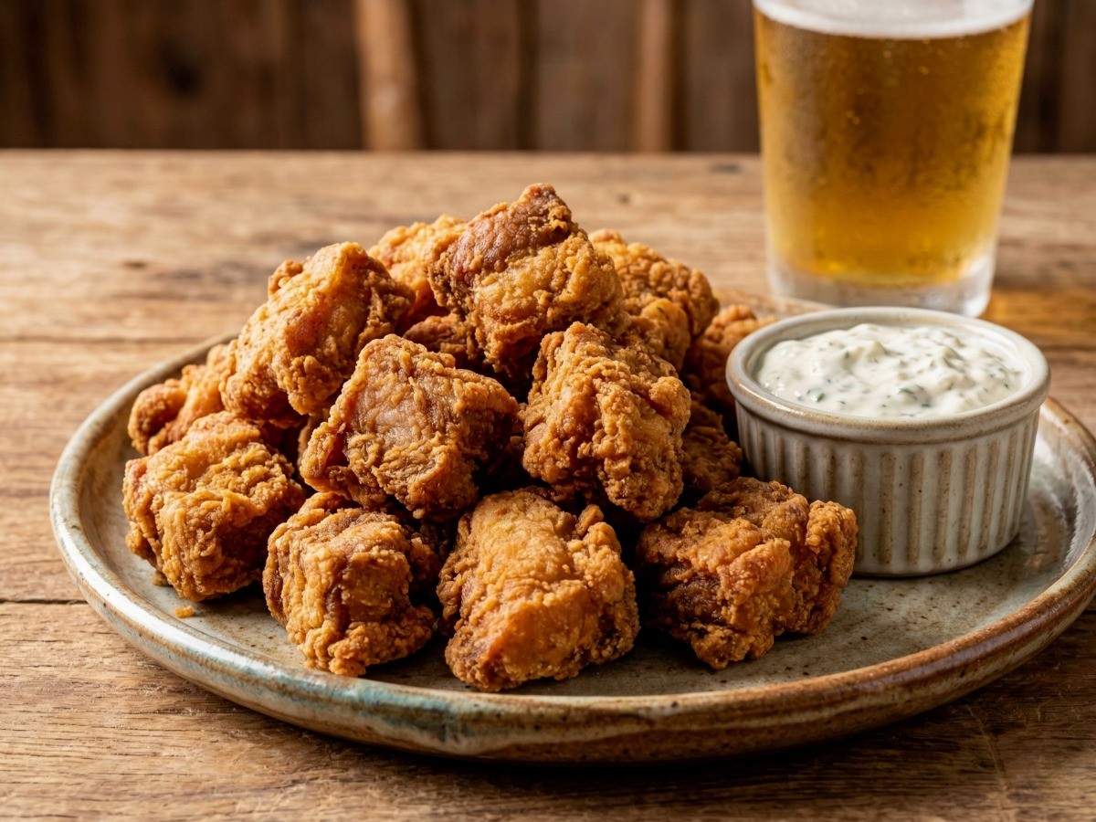 백종원 돼지갈비 튀김 완성 - 목살로 만든 겉바속촉 돼지고기 요리