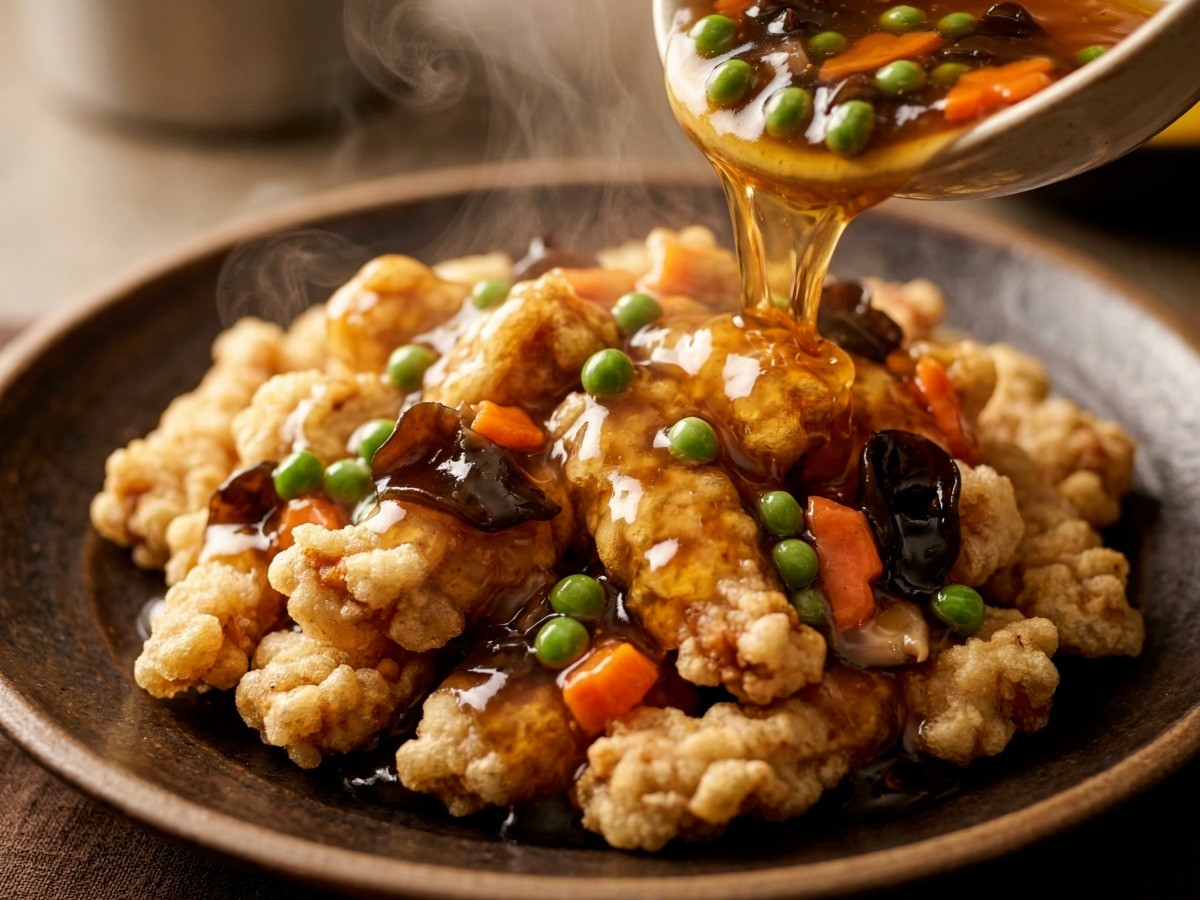 이연복 셰프의 비법 반죽으로 튀겨내어 소스를 부어도 바삭함이 유지되는 명품 등심 탕수육 완성 요리