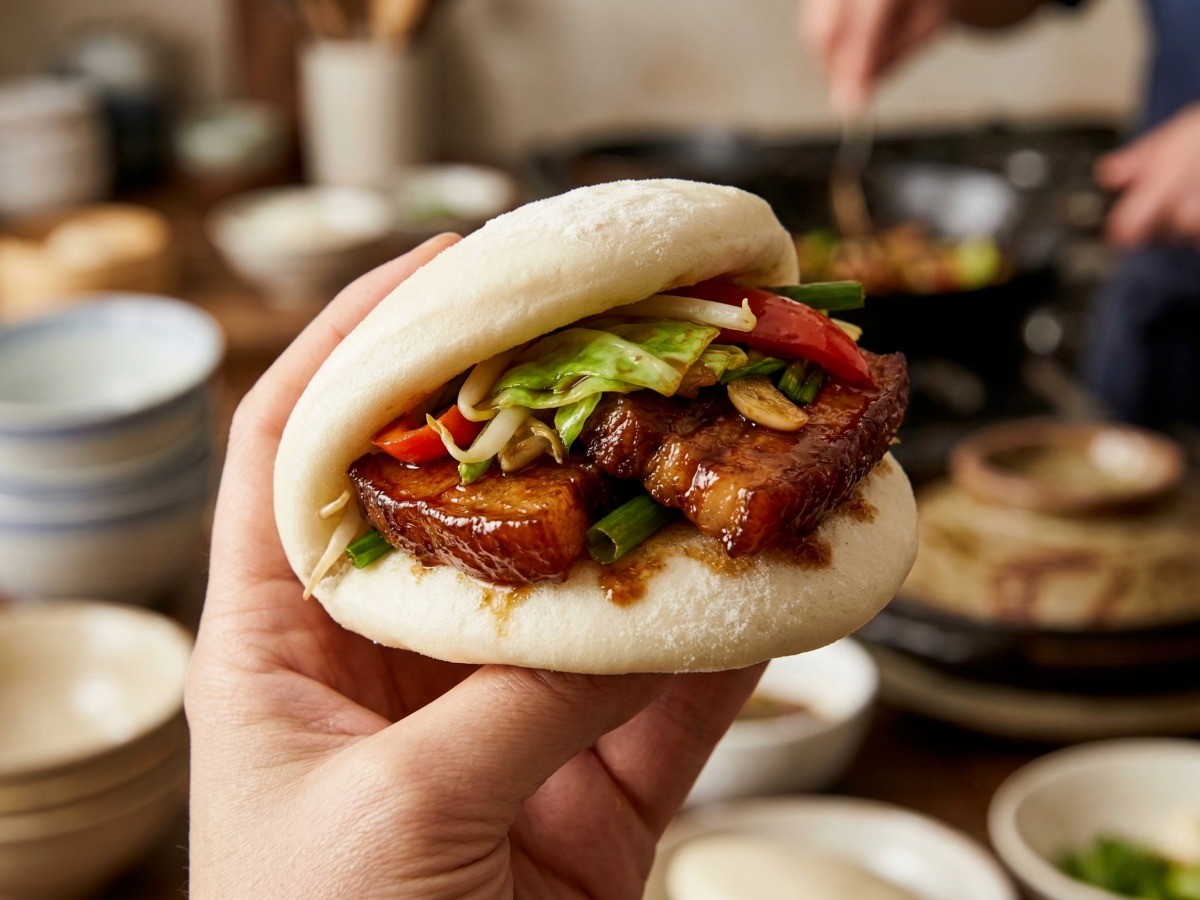 이연복 회과육 버거 완성 - 짜장분말을 활용한 초간단 중식 레시피