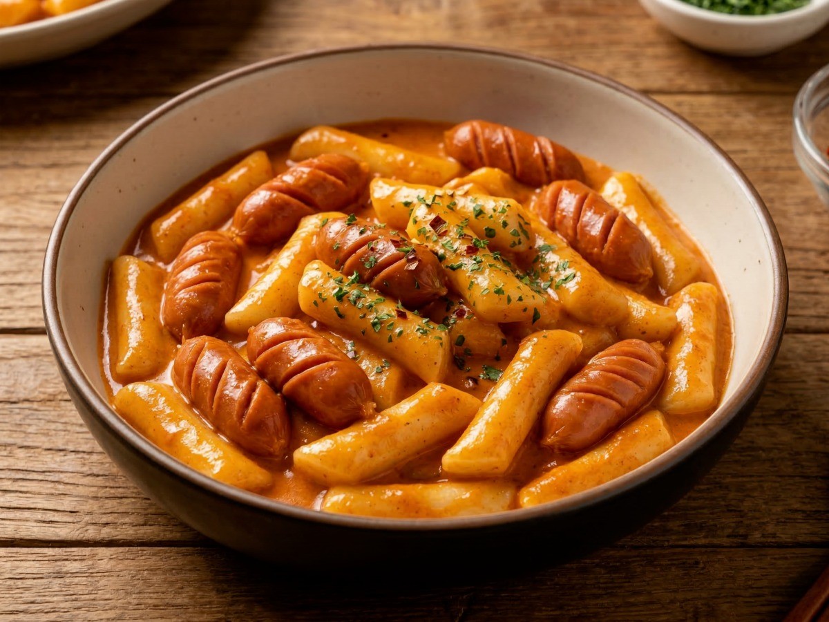 이연복 마라 로제 떡볶이 황금레시피 완성 - 매콤하고 꾸덕한 분식 요리