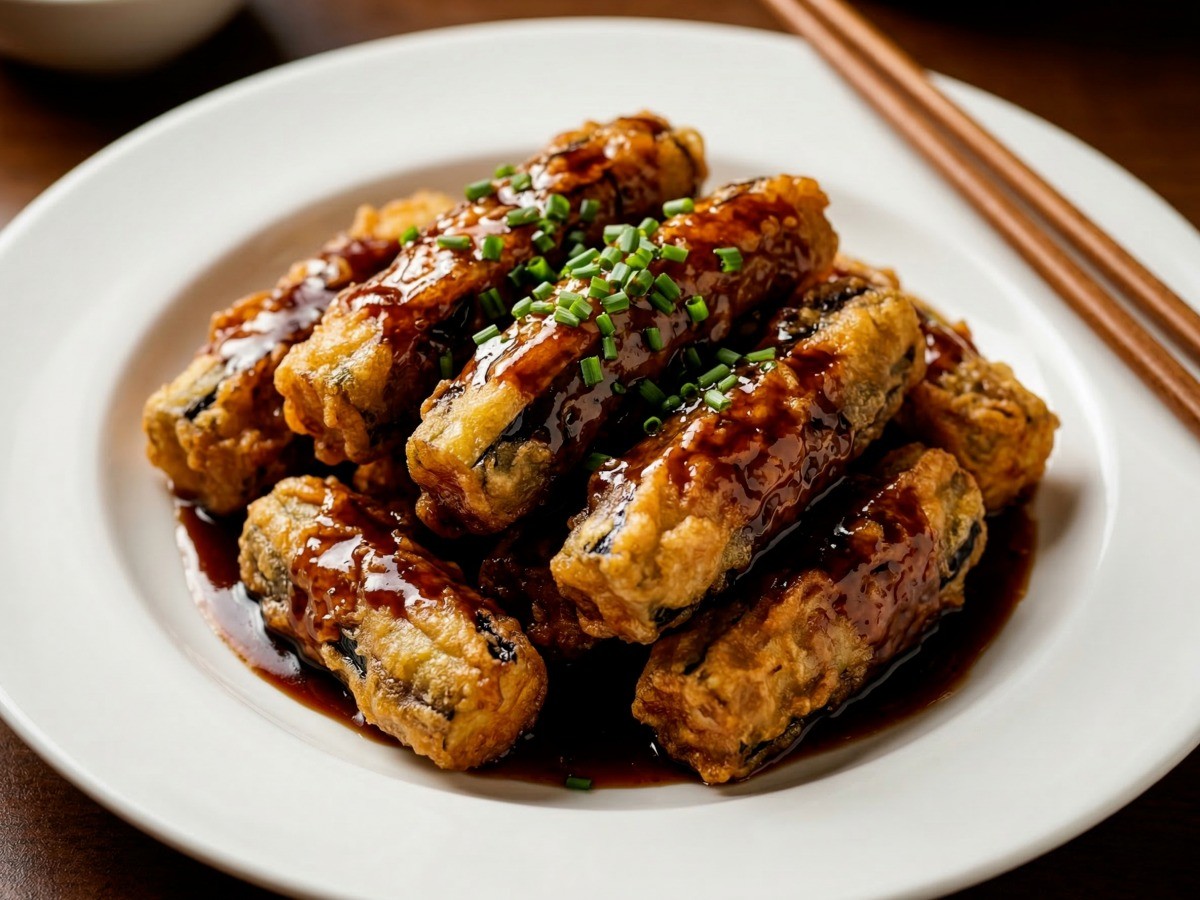 이연복 셰프의 겉바속촉 흑초가지 볶음 완성 요리