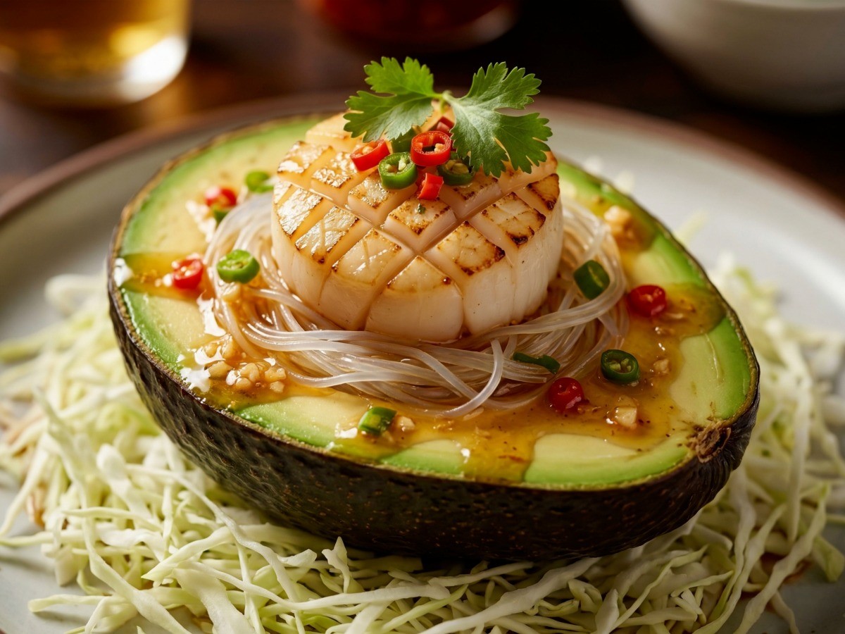 이연복 아보카도 가리비찜 완성 - 고급스러운 중식 손님 초대 요리