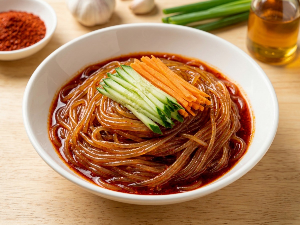 매콤새콤 입맛 돋우는 이연복 중화 비빔당면 완성 사진