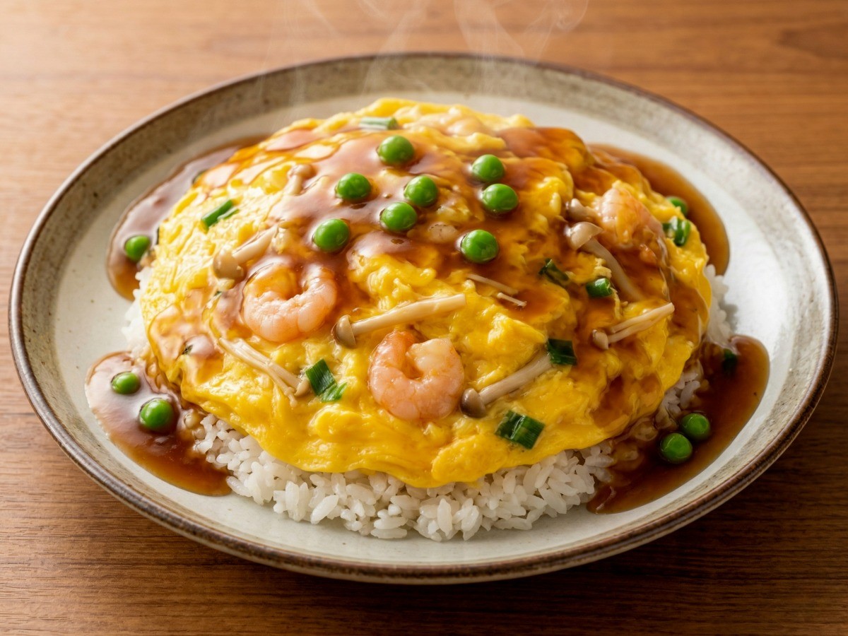 10분 완성 이연복 초간단 계란덮밥(텐신항) 완성 모습