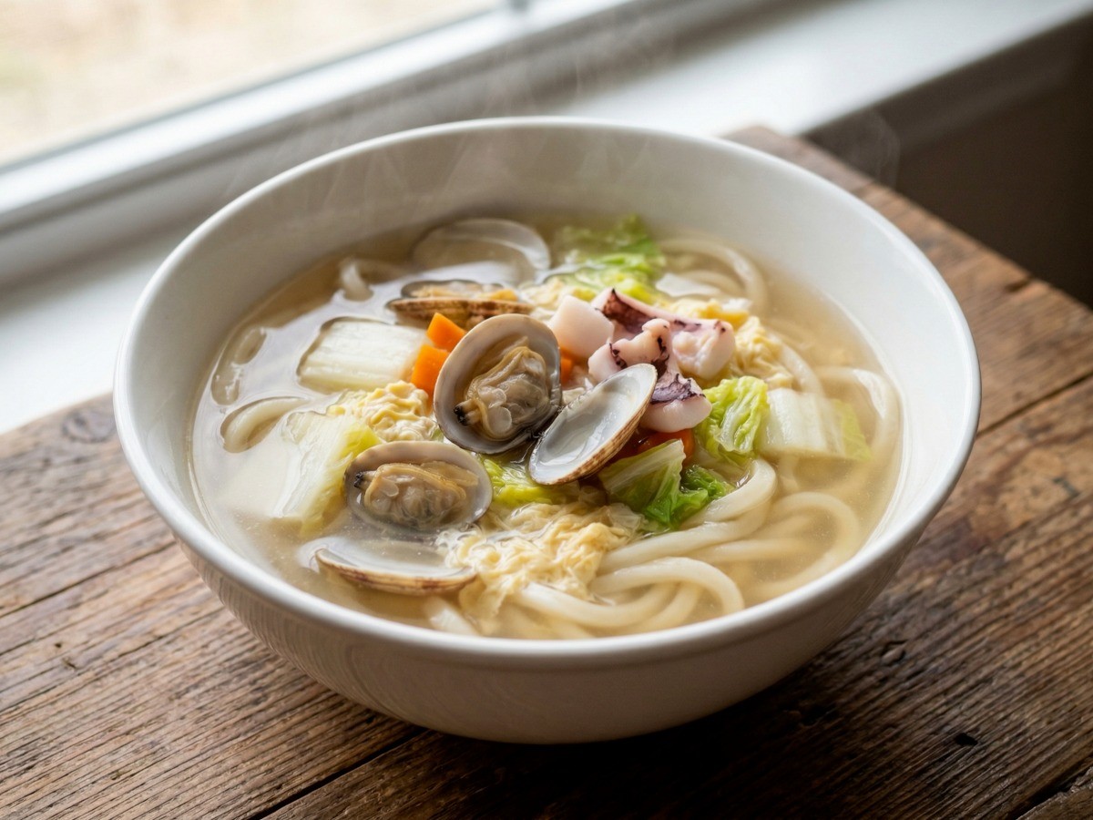 이연복 중국집 옛날 우동 레시피 시원한 해물 국물 완성품