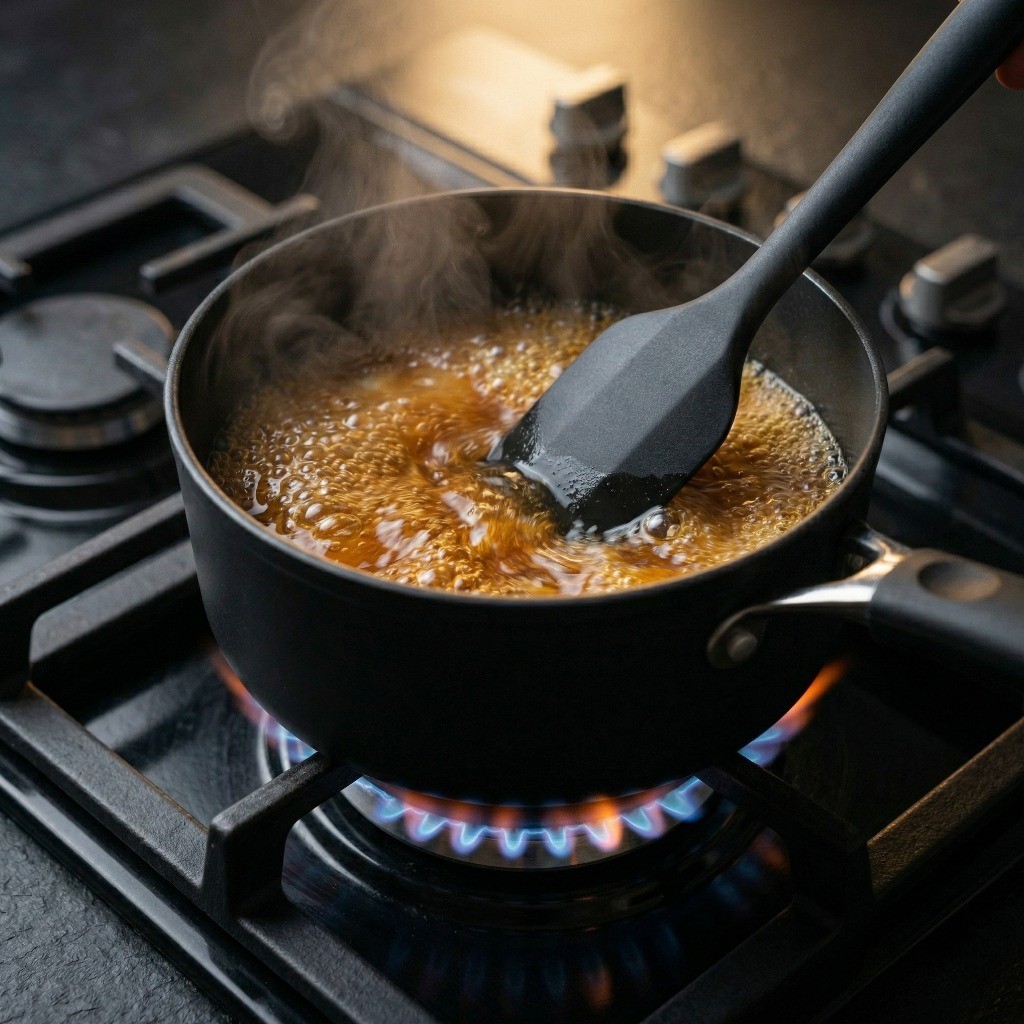 다이어트 연두부 레시피 2단계: 냄비에 물, 굴소스, 설탕, 소금을 넣고 감칠맛 나는 육수를 끓이는 과정