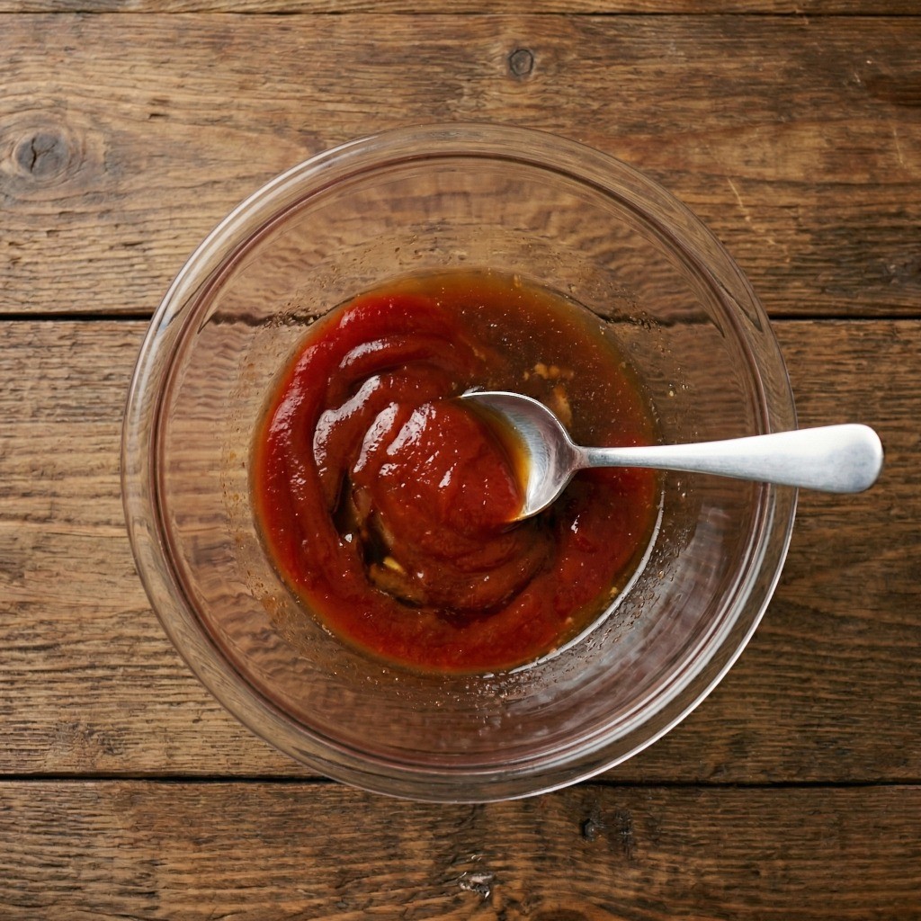 칠리두부 만들기 5단계: 케첩, 굴소스, 두반장 등 황금 비율 칠리소스 배합하기