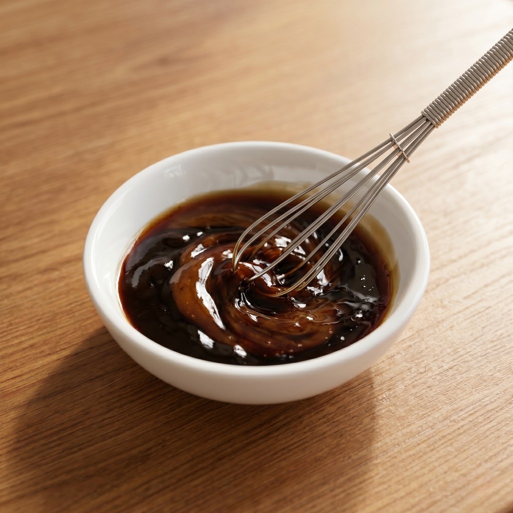 굴소스, 데리야끼 소스, 콜라를 황금비율로 배합하여 만든 북경오리 전문점 스타일의 달짝지근한 야장 찍먹 소스