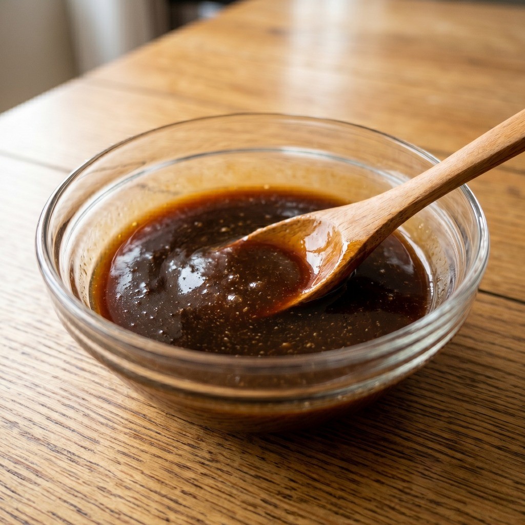 이연복 두부계란볶음 레시피 2단계: 굴소스와 전분을 활용한 중식 특제 양념 소스 배합