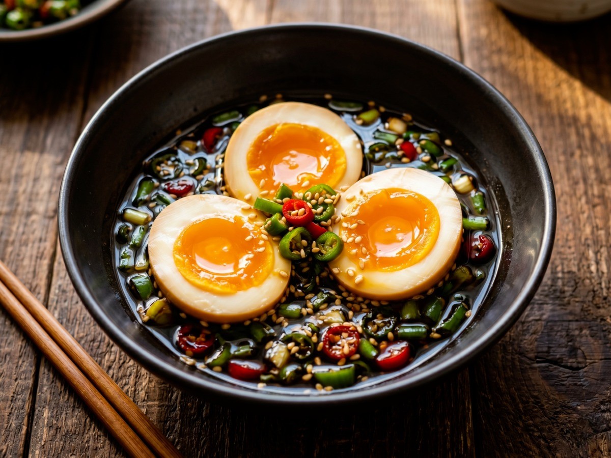 이연복 레시피를 활용한 밥도둑 중화풍 볶음 마약 계란장 완성 모습