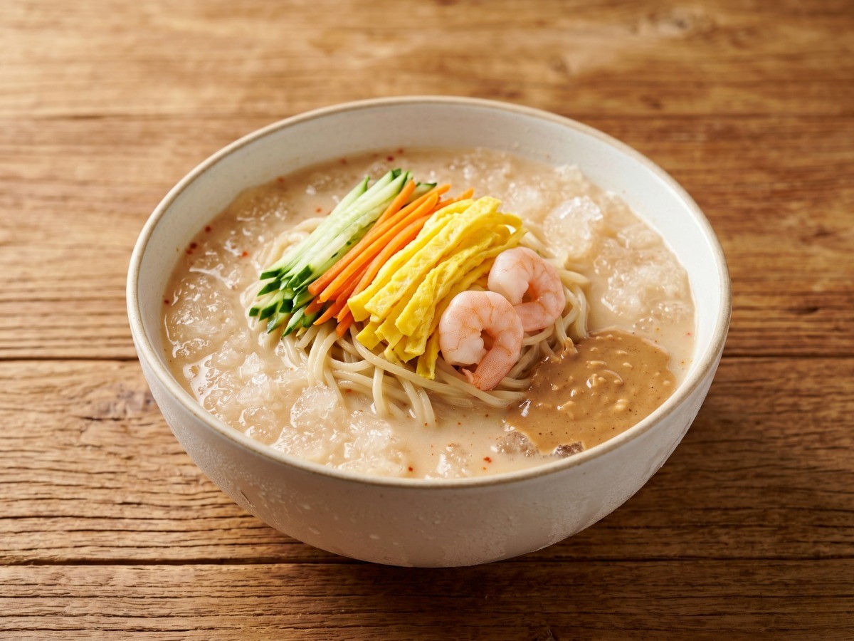 이연복 중화냉면 레시피 완성 - 살얼음 육수와 땅콩소스를 곁들인 시원한 여름 면요리