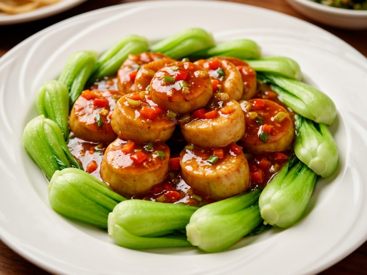 이연복 어향 새송이버섯 요리 완성 사진 - 쫄깃한 관자 식감의 매콤달콤 밥도둑 중식 레시피