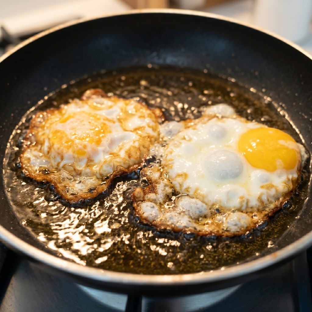 계란 바싹 부치기