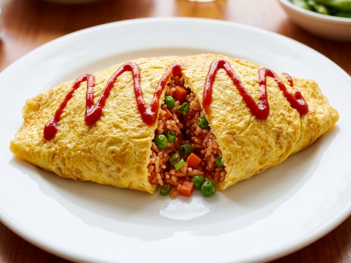 이연복 셰프 레시피로 완성된 먹음직스러운 옛날식 중화 오므라이스