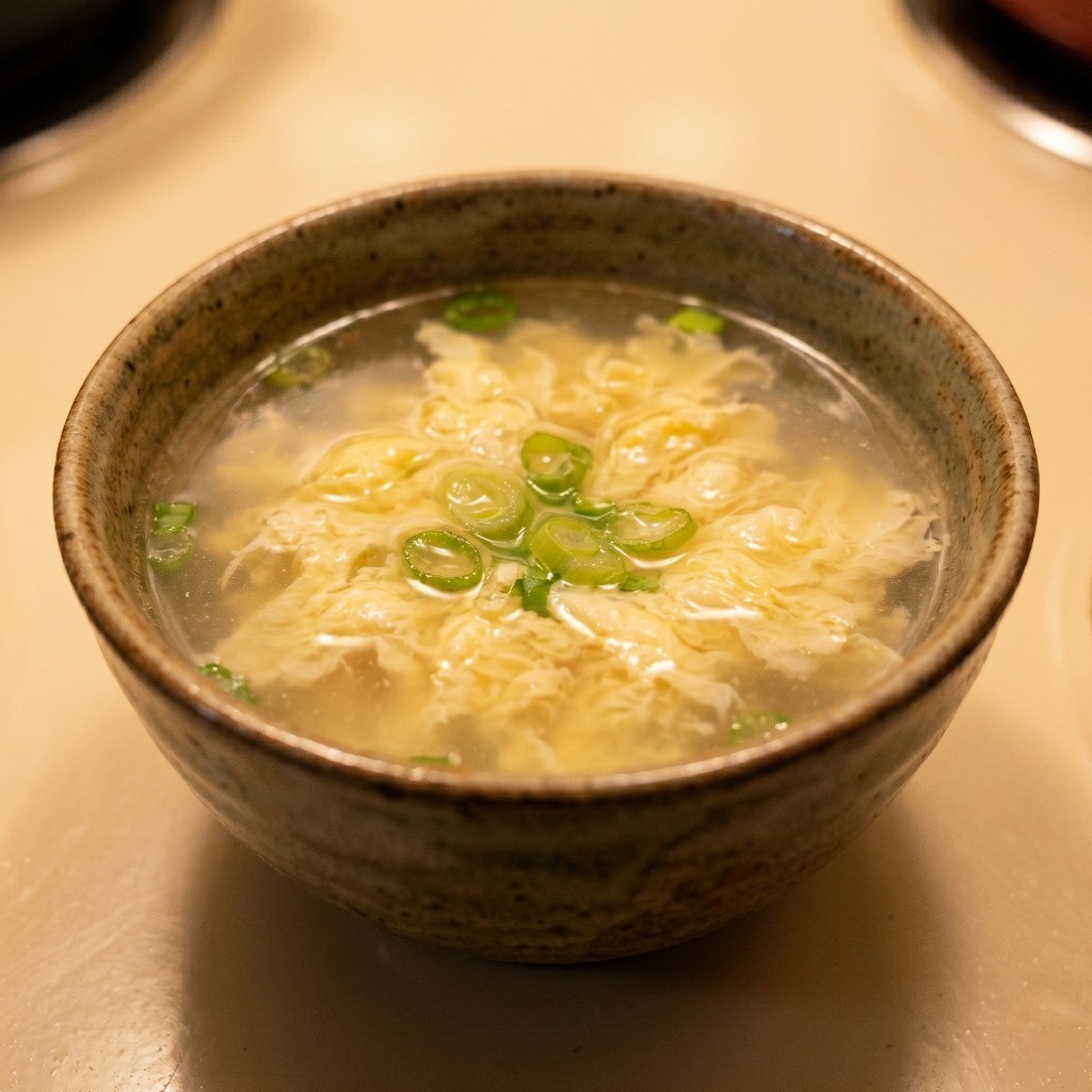 중화 오므라이스와 잘 어울리는 맑고 몽글몽글한 초간단 계란국