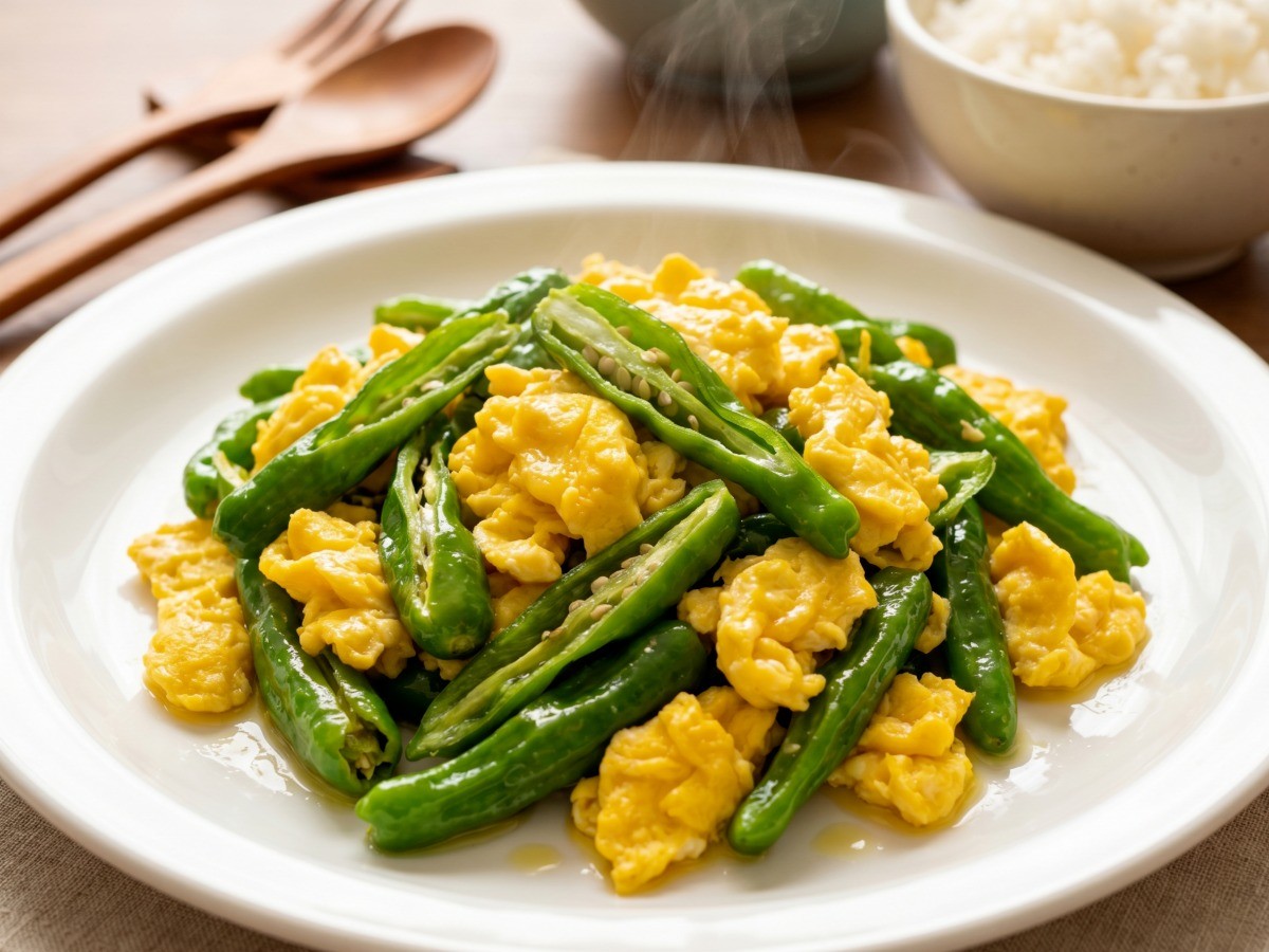 이연복 셰프의 초간단 꽈리고추 계란볶음 완성 모습