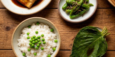 이연복 셰프 만능 간장 활용 꽈리고추 멸치볶음, 두부조림, 깻잎찜, 완두콩밥 한 상 차림