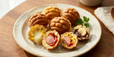 편스토랑 김나영 레시피로 만든 겉바속촉 3가지 맛 한 입 핫도그 완성 사진