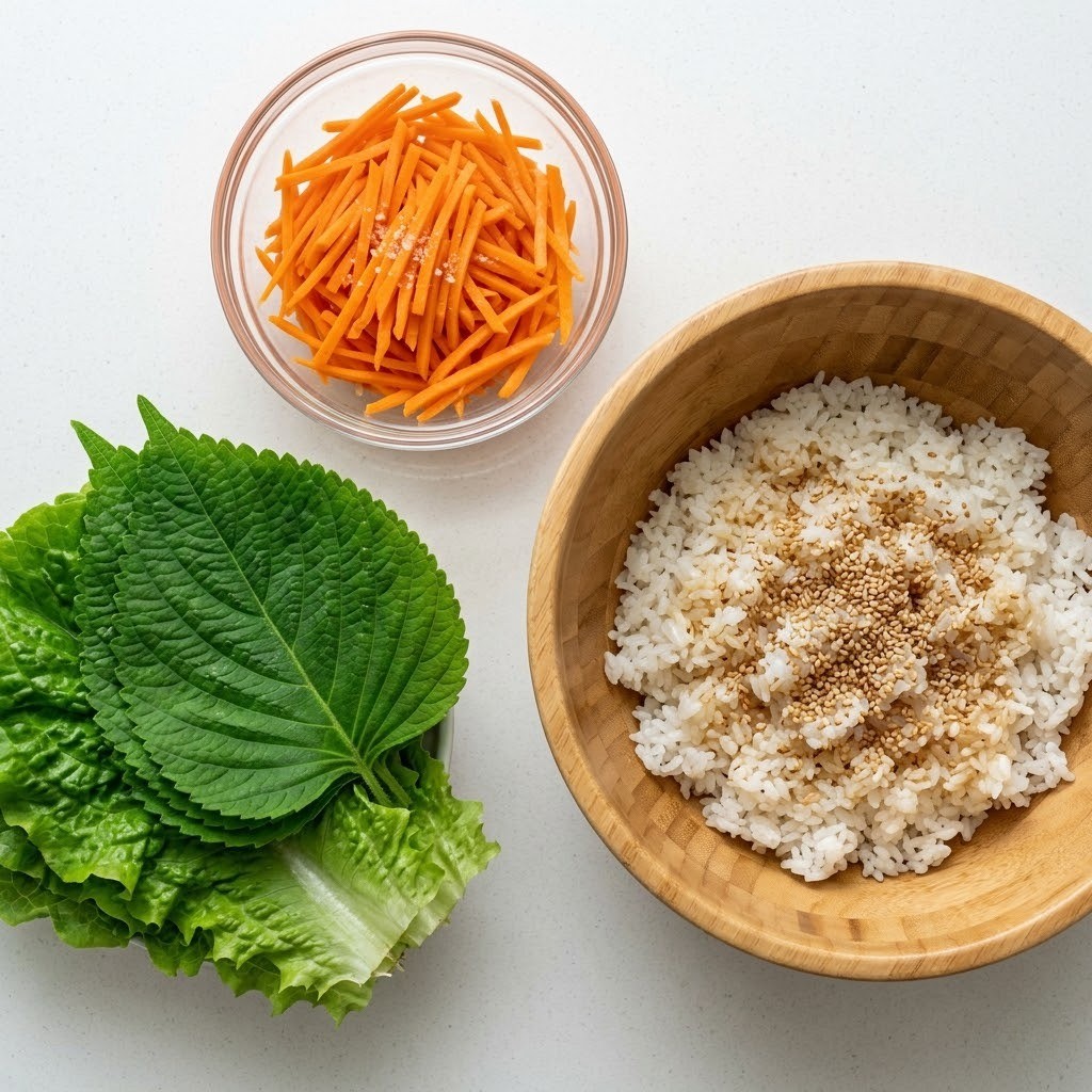 제주 흑돼지김밥 재료 구좌당근 채썰기 및 밥 참기름 양념 준비 과정