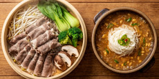편스토랑 한지혜 우삼겹 대나무 찜과 소고기 된장찌개 소면 완성 플레이팅