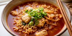 얼큰하고 시원한 국물이 일품인 편스토랑 오윤아 물메기 멍텅구리 라면 완성 사진