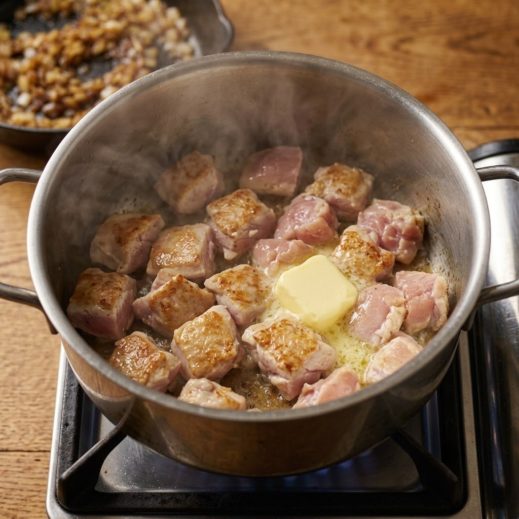류수영 닭고기 카레 마이야르 반응 닭 굽는 과정