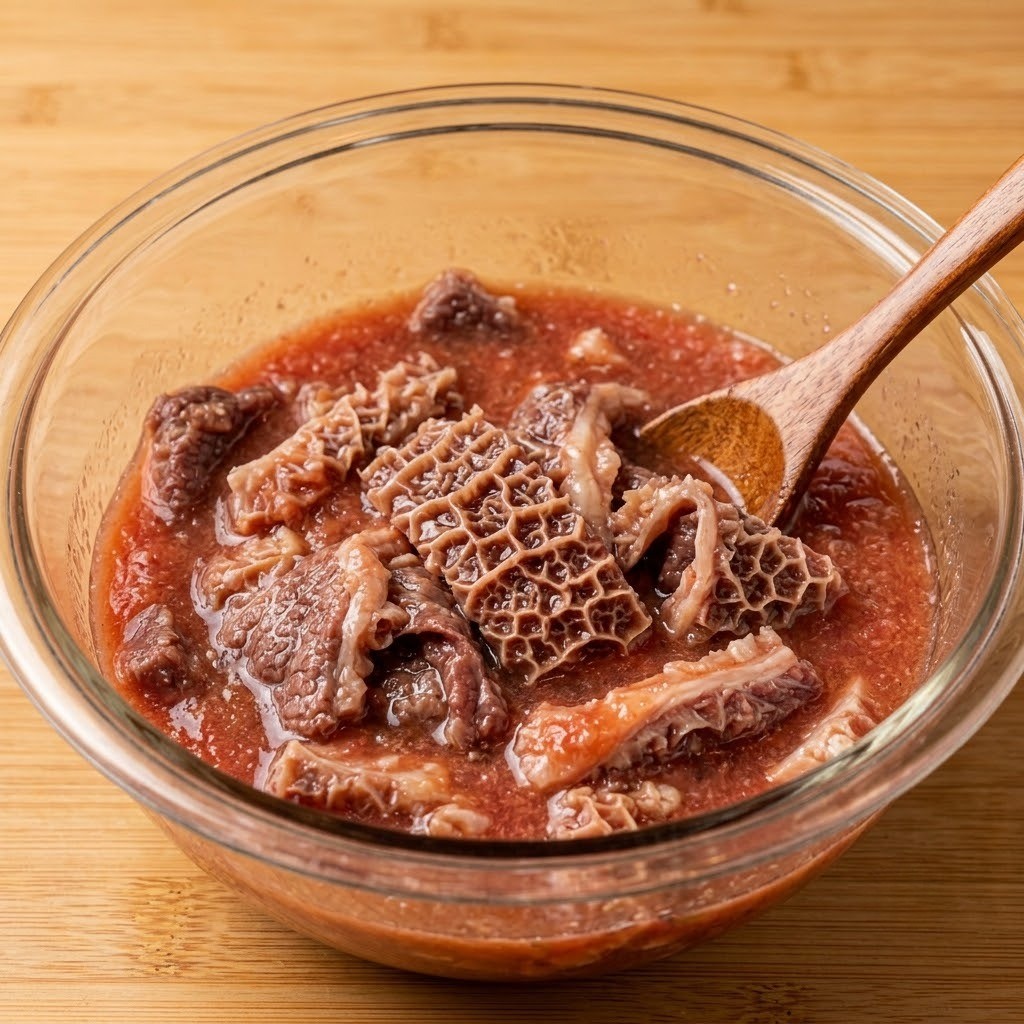 사과 파인애플 간장 과일 연육 양념 소양 숙성
