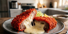 편스토랑 김재원 불화산 치즈돈가스 완성 비주얼