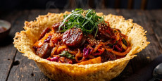 편스토랑 이유리 허치유 매운 파마산 치즈 순대볶음 완성 모습