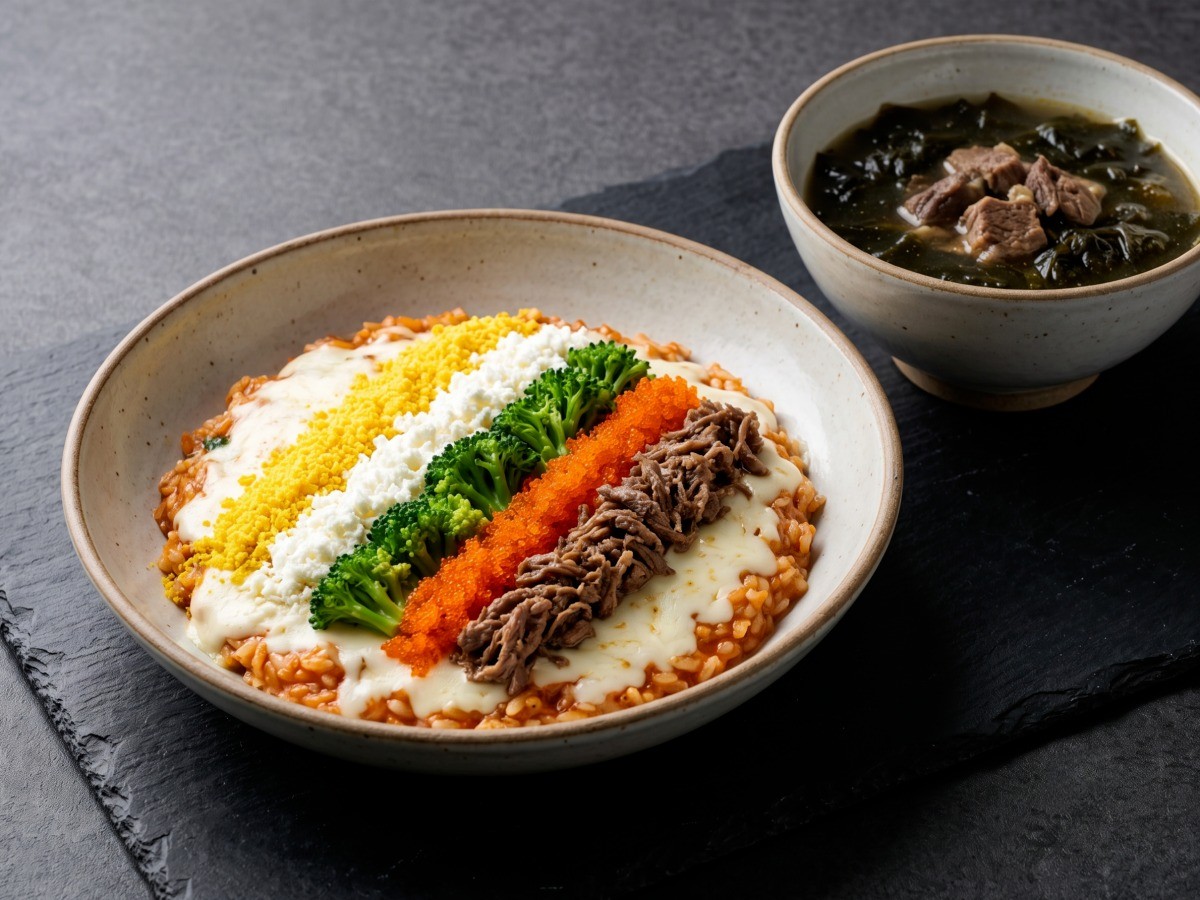 오색 리조또 (리소토)와 소고기 미역국 완성 요리, 편스토랑 이영자 레시피