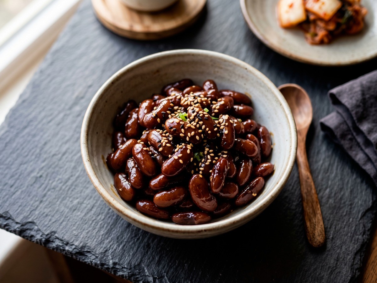 편스토랑 류수영 강낭콩 콩자반 완성 요리, 윤기가 흐르는 밥반찬 레시피