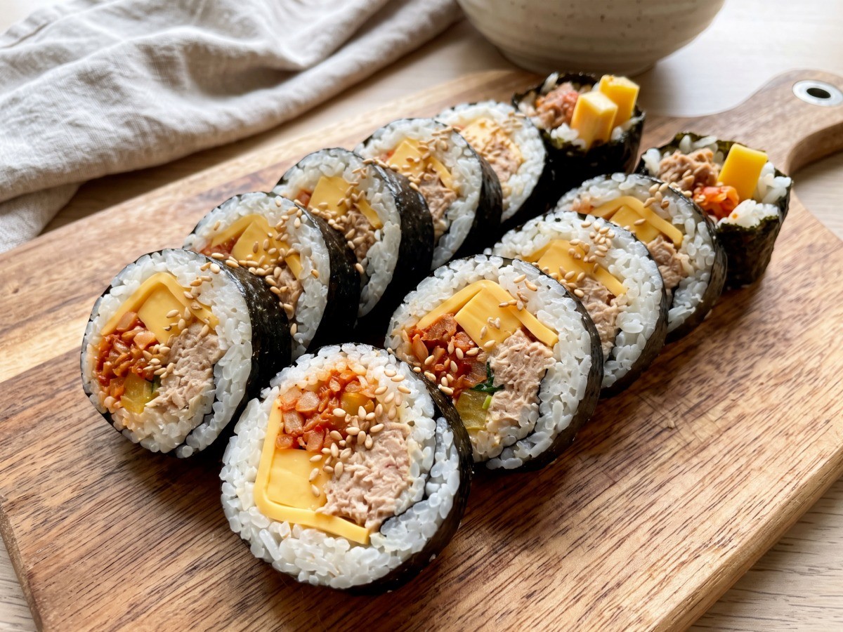 삼치김밥 완성 요리, 편스토랑 기태영 레시피