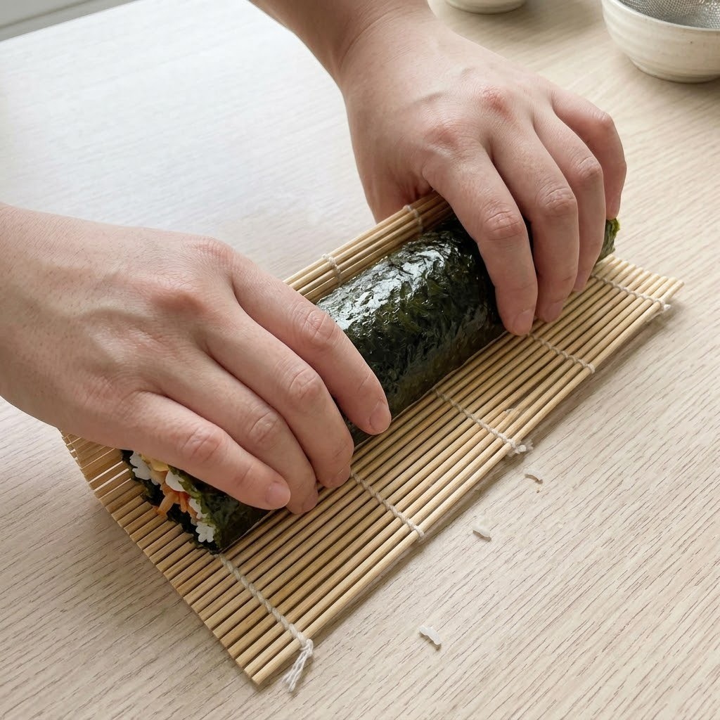 단단하게 김밥 말기, 삼치김밥 만들기 4단계
