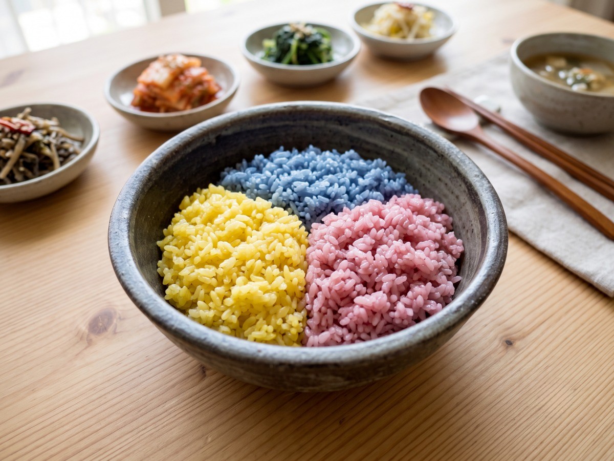 편스토랑 명세빈 3색 밥 완성 요리, 삼색 쌀밥 레시피