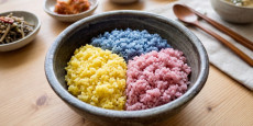 편스토랑 명세빈 3색 밥 완성 요리, 삼색 쌀밥 레시피