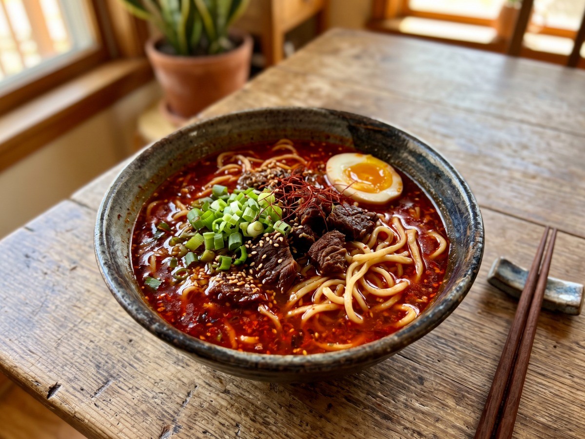 육포라면 완성 요리 편스토랑 김승수 레시피