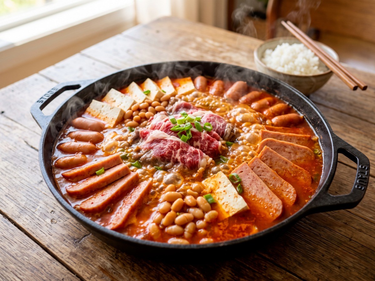 한우차돌 부대찌개 완성 요리, 편스토랑 김승수 레시피