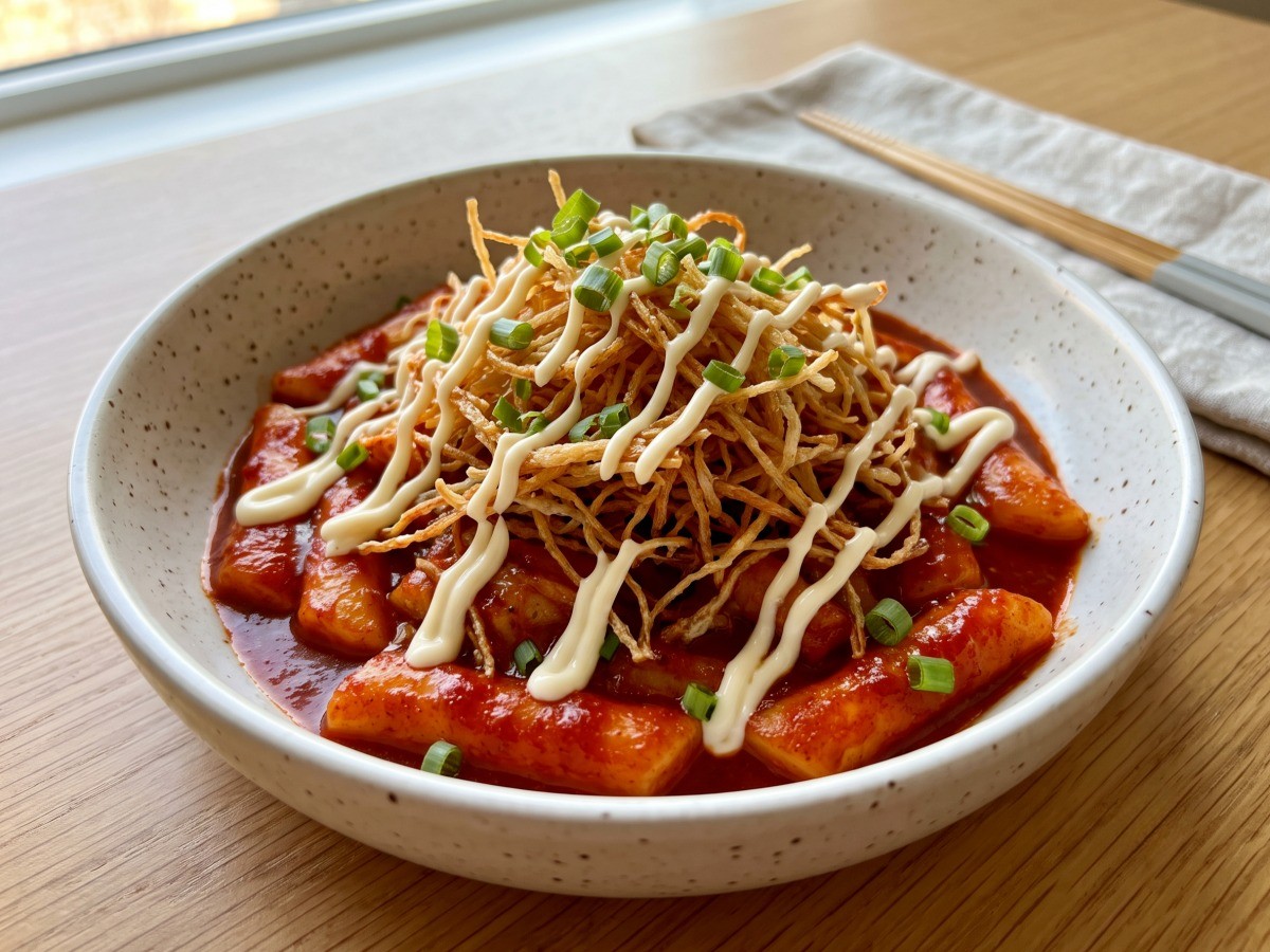 허니마요 떡볶이 완성 요리, 편스토랑 류수영 레시피
