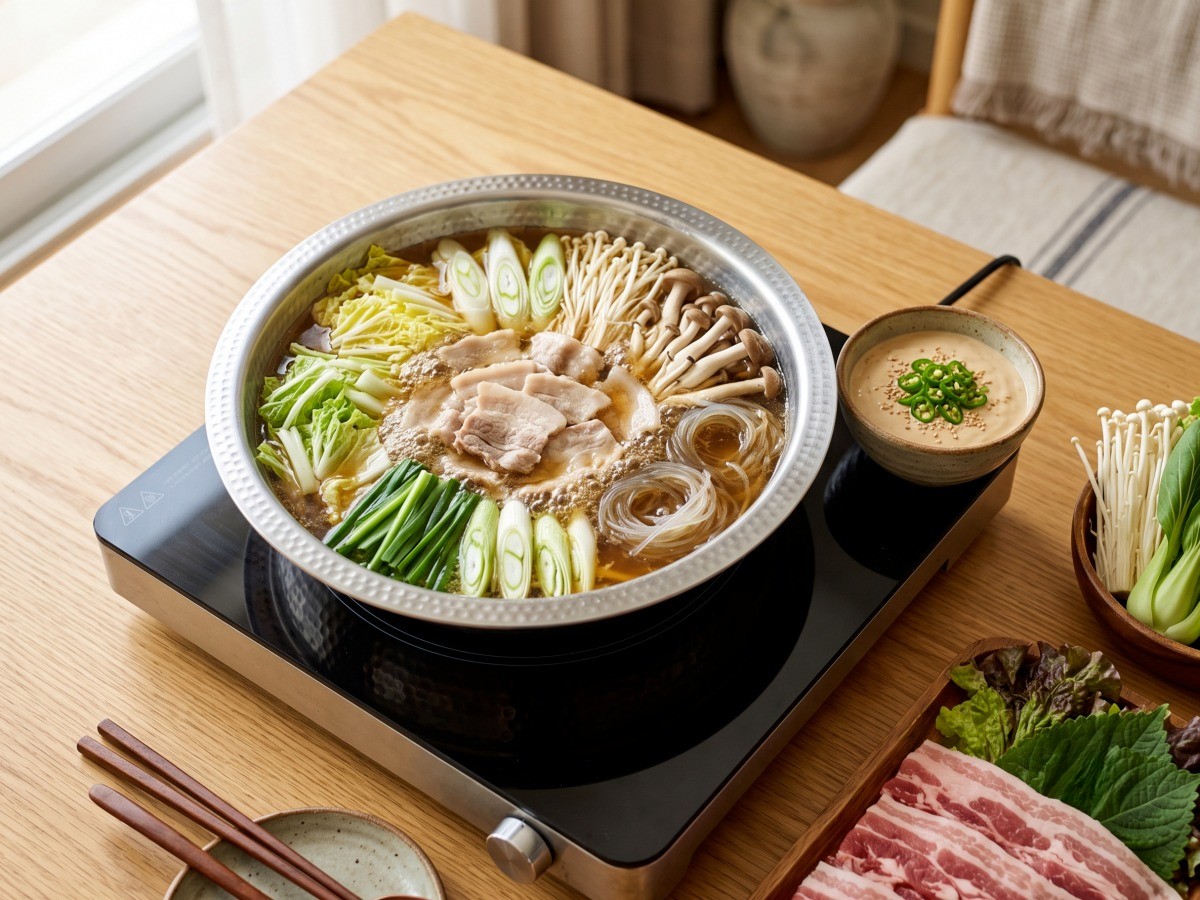 맥주 샤부샤부 완성 요리, 편스토랑 정상훈 레시피