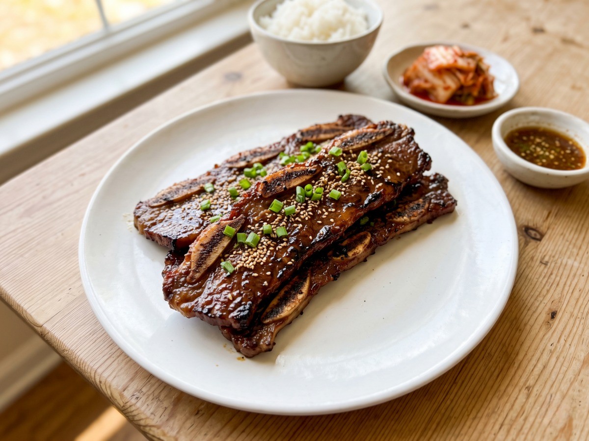 정상훈 LA갈비 완성 요리, 편스토랑 레시피