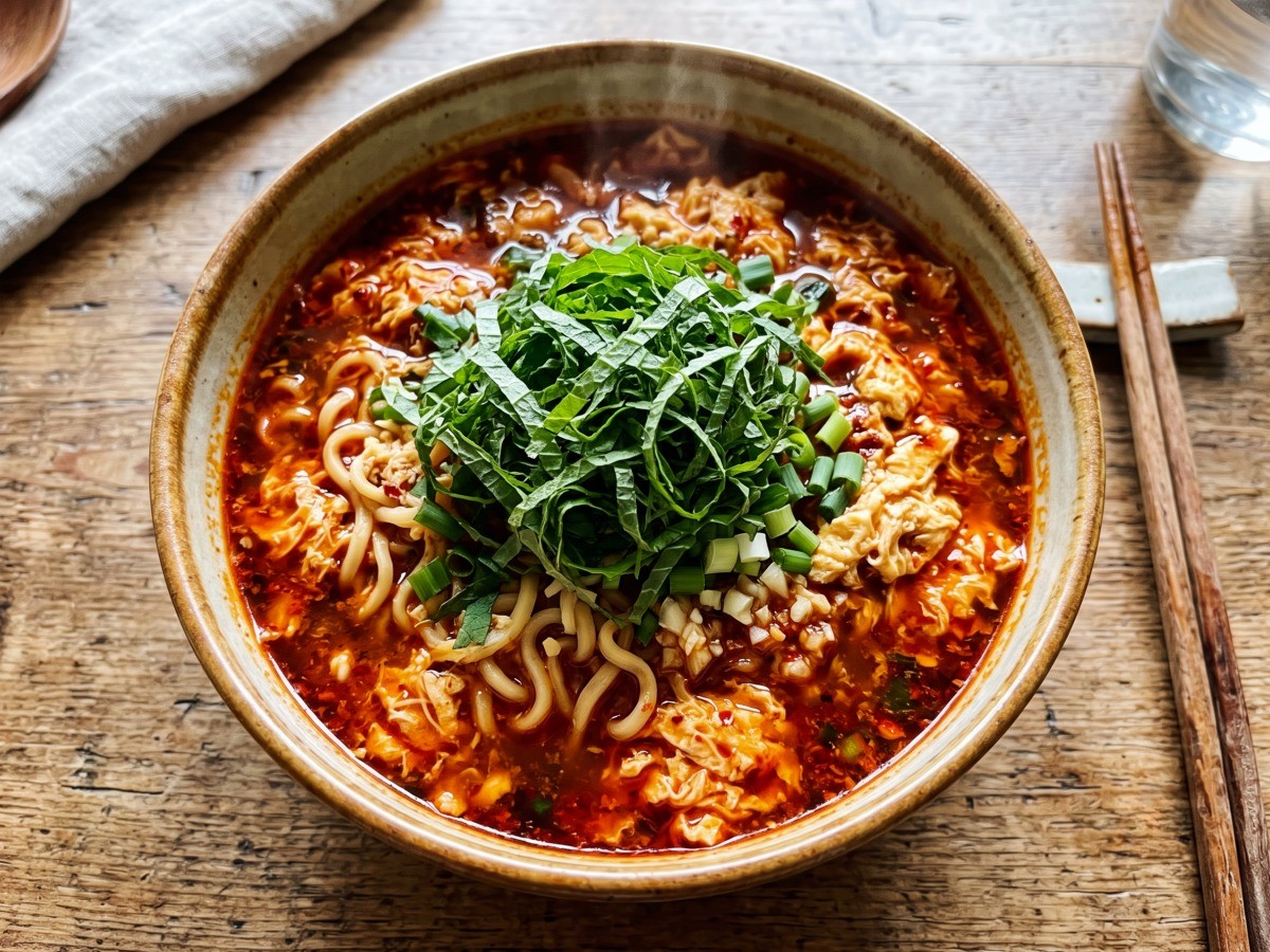 열깨라면 완성 요리, 편스토랑 류수영 레시피