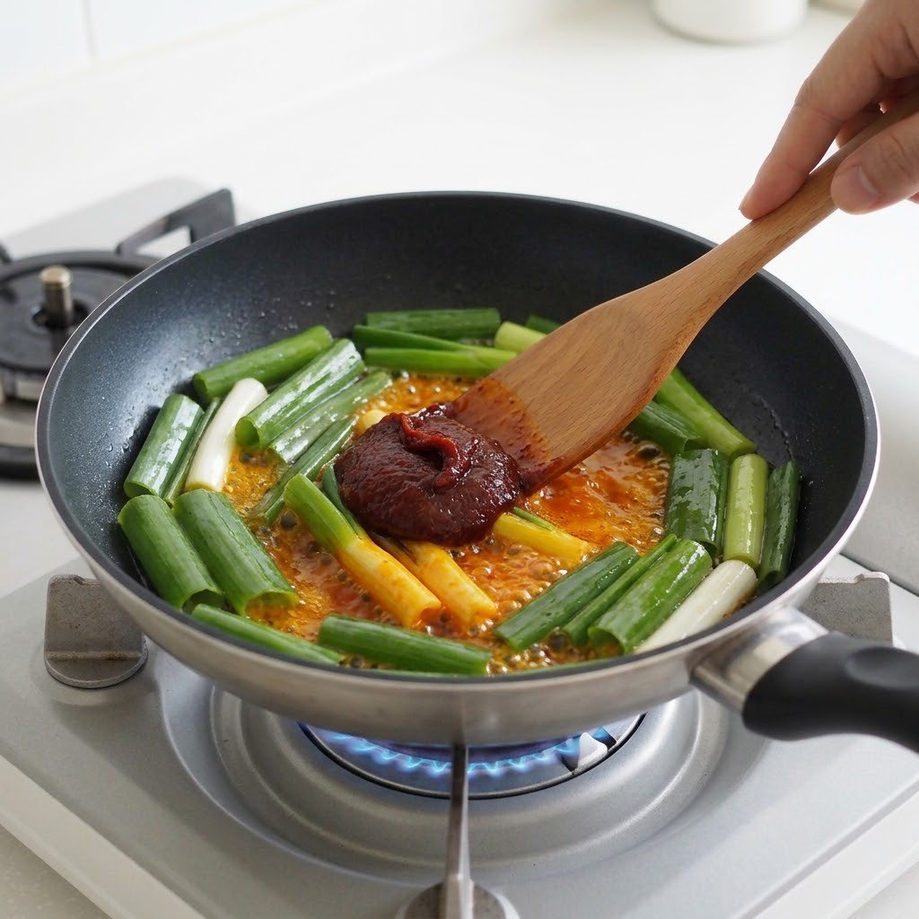 고추장 넣고 볶기, 진라볶이 만들기 2단계