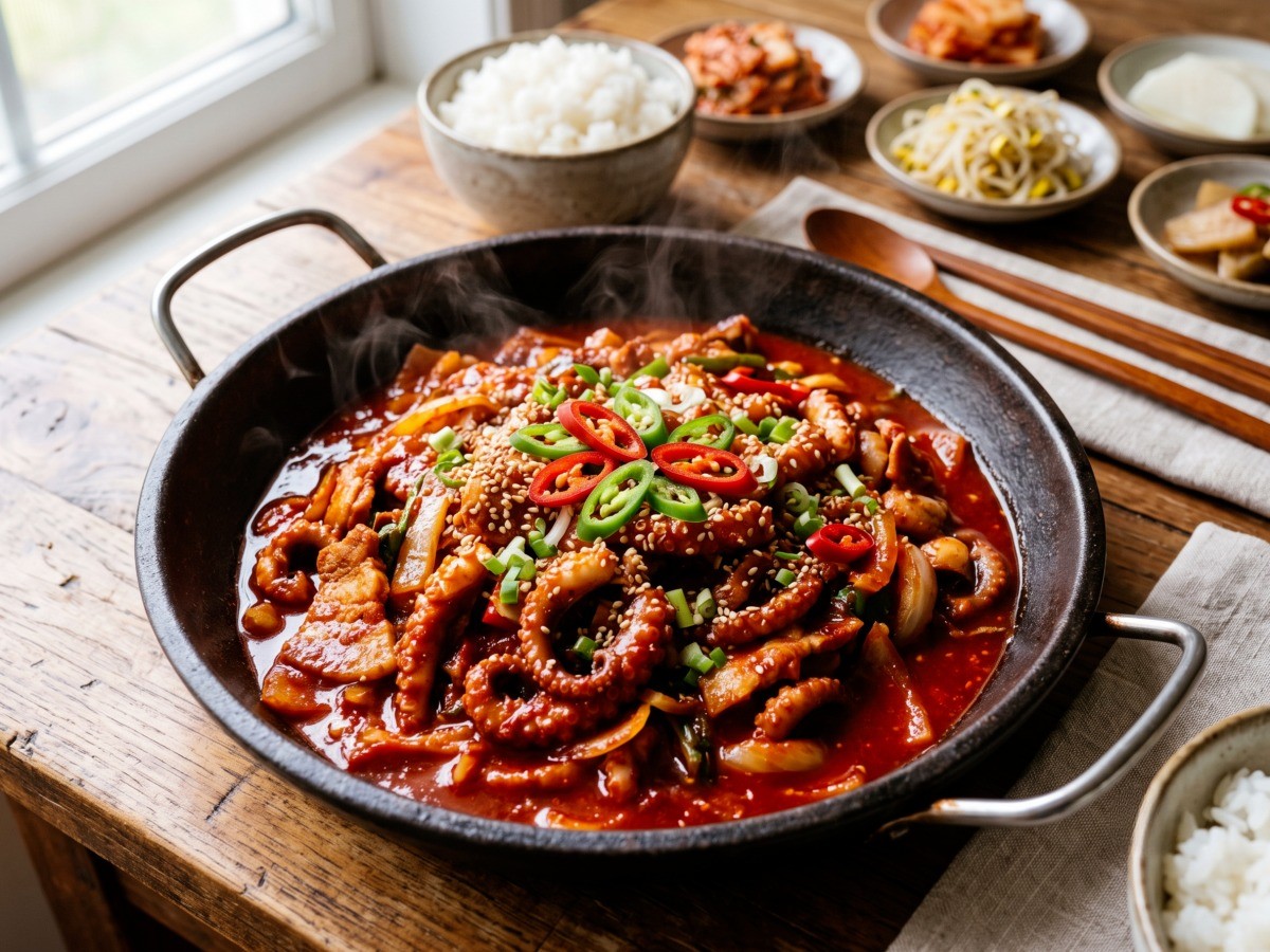 편스토랑 추상미 불낙볶음 매콤 쫄깃한 완성 요리