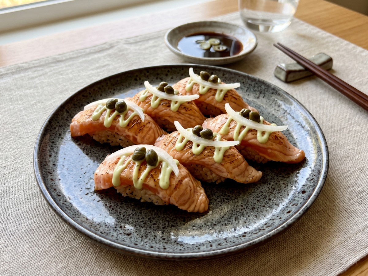 편스토랑 류수영 연어불초밥 완성 요리, 집에서 즐기는 일품 초밥