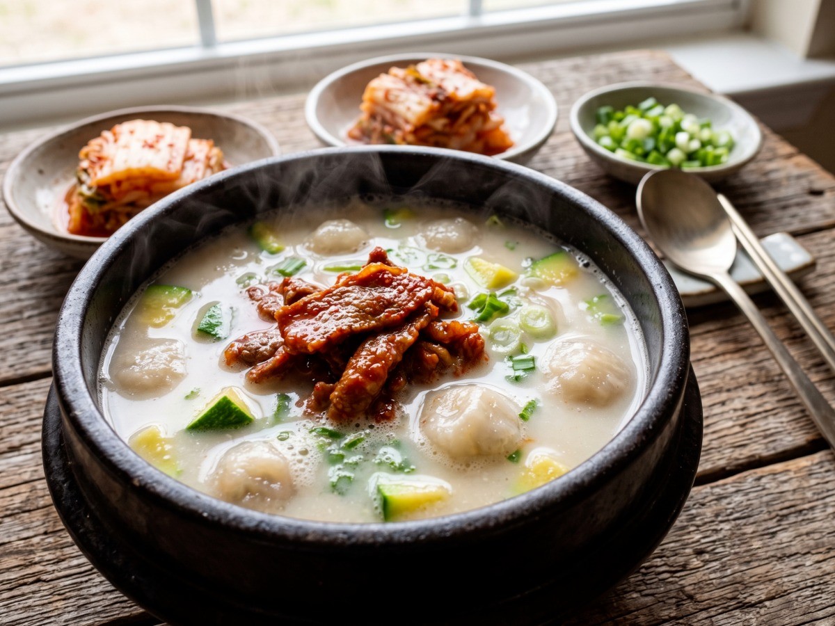 오윤아 옹심이 곰탕 완성 요리, 편스토랑 레시피