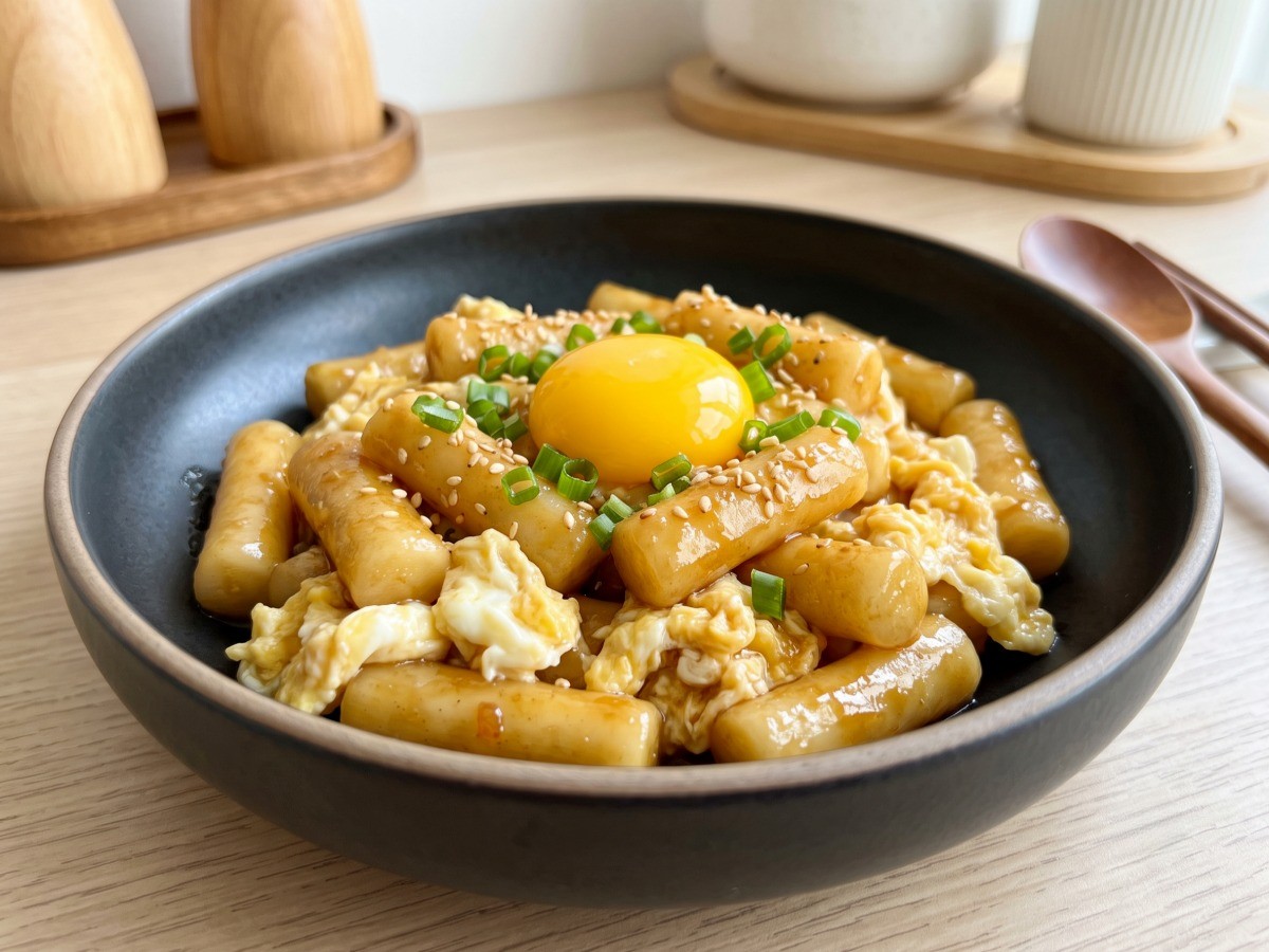 편스토랑 정상훈 간장달걀떡볶이 완성 요리 상차림