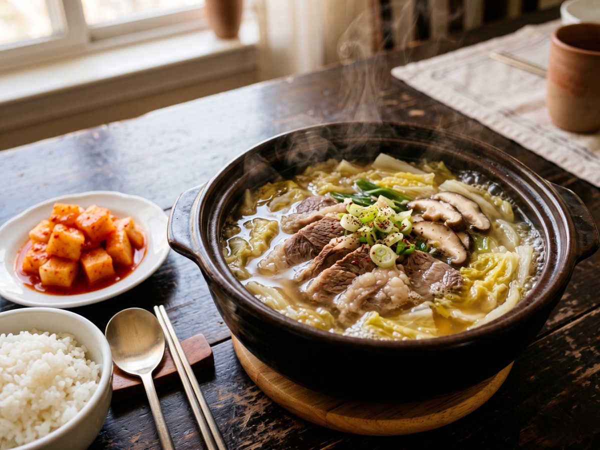 편스토랑 류수영 양지 해장국 완성 요리, 맑고 깊은 소고기 해장국