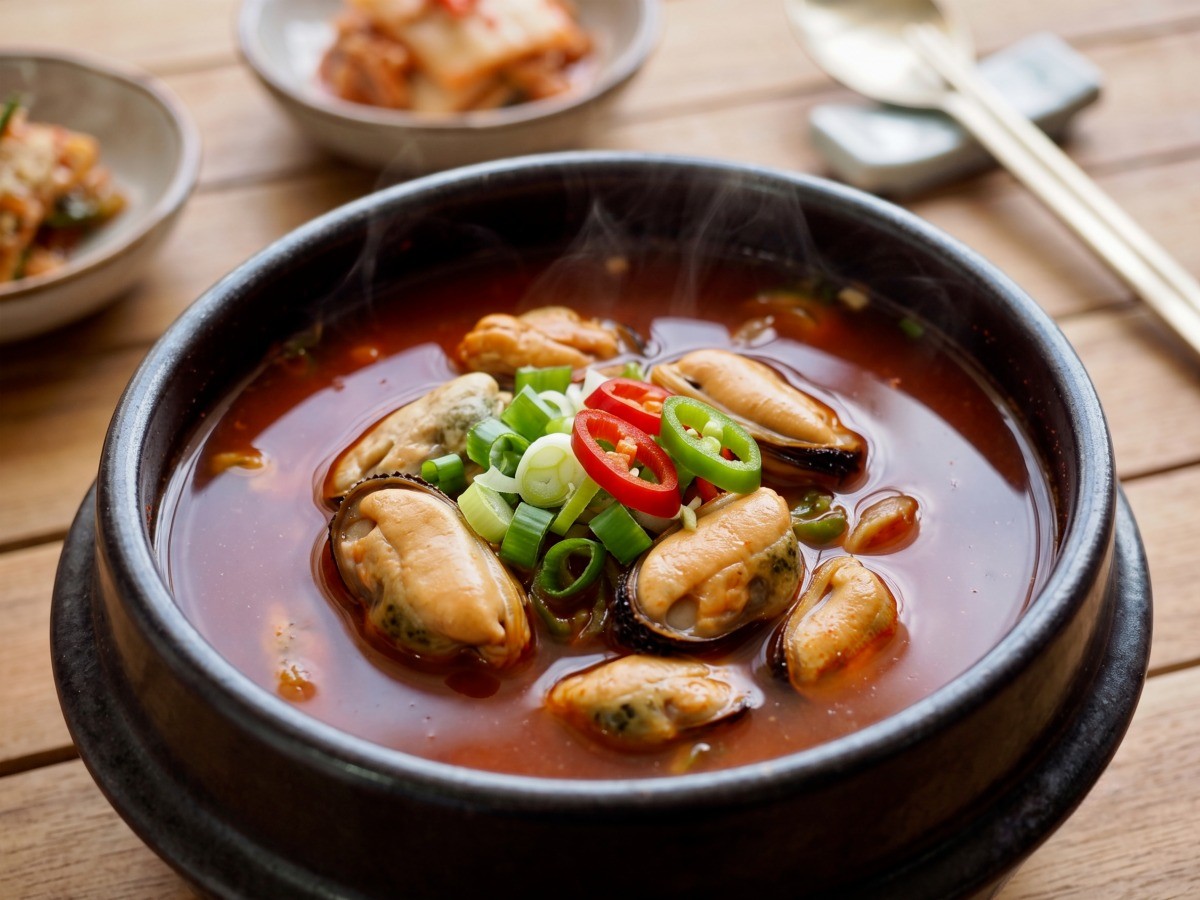 편스토랑 류수영 고추장 홍합탕 완성 요리