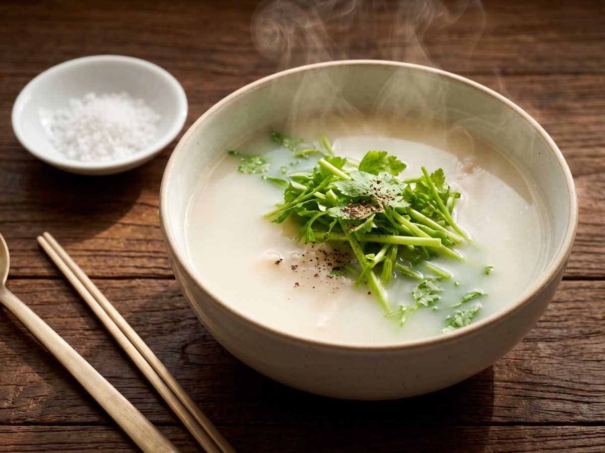 참돔 맑은탕 완성 요리, 편스토랑 이태곤 레시피